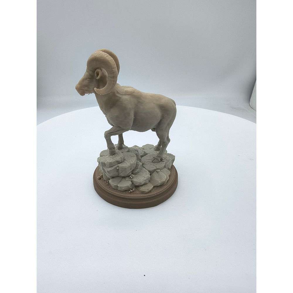Bighorn Sheep Ram Figurine Wildlife Statue Mountain Animal Rustic Decor 4.5 Inch - Picture 3 of 7